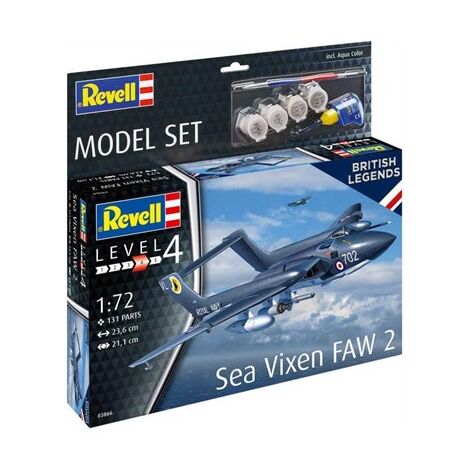 Revell 03866 Sea Vixen FAW 2 70th Anniversary 1:72 למכירה 