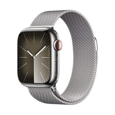 שעון חכם Apple Watch Series 9 41mm Stainless Steel Case Milanese Loop GPS + Cellular אפל למכירה 