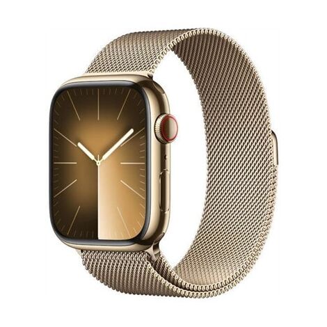 שעון חכם Apple Watch Series 9 45mm Stainless Steel Case Milanese Loop GPS + Cellular אפל למכירה 