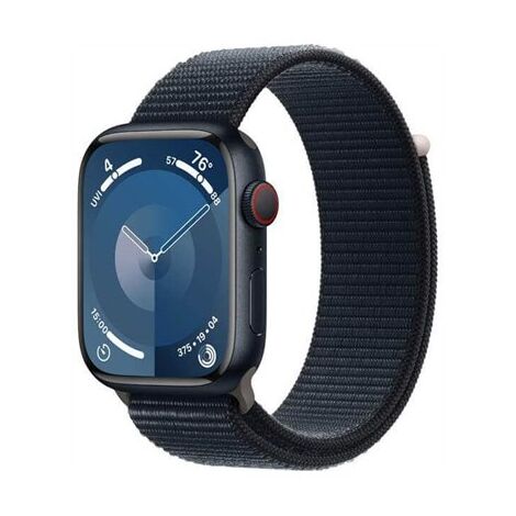 שעון חכם Apple Watch Series 9 45mm Aluminum Case Textile Sport Loop GPS + Cellular אפל למכירה 
