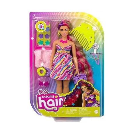 Mattel HCM89 Barbie Totally Hair Flower-Themed Doll למכירה 