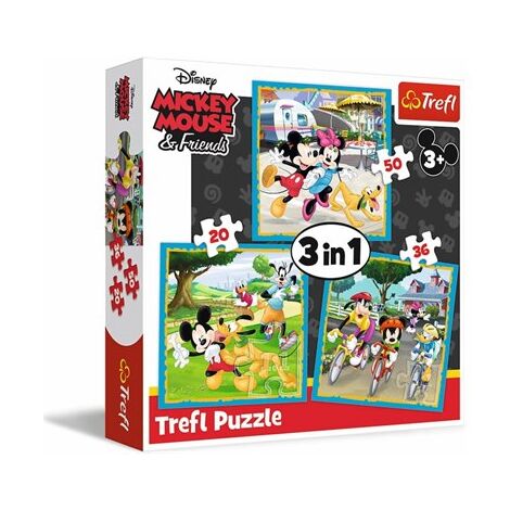 פאזל Mickey Mouse with friends 20+36+50 34846 חלקים Trefl למכירה 