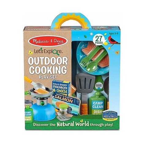 Melissa & Doug 30802 Let's Explore Outdoor Cooking Play Set למכירה 