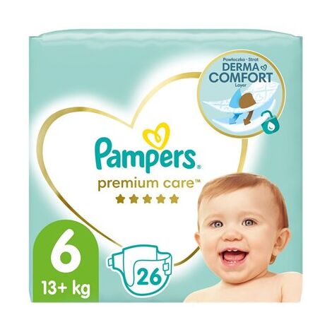 חיתולים Pampers פרימיום חיתולים שלב 6 13+ ק"ג 26 יחידות למכירה , 2 image