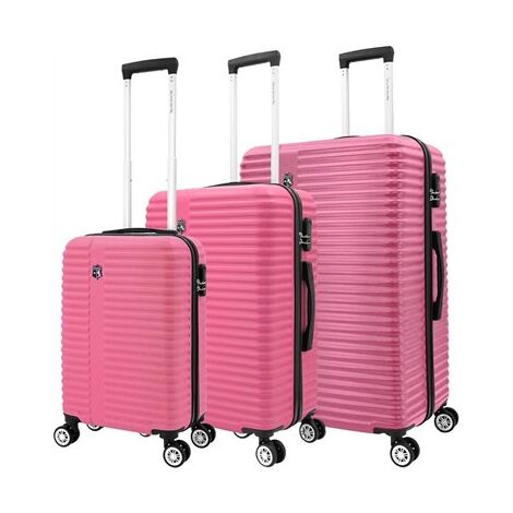 סט מזוודות Delux10# סט 3 מזוודות קשיחות Swiss למכירה 