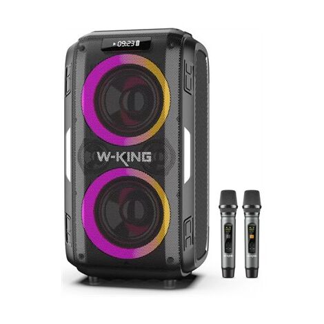בידורית קריוקי T9 Pro+ 2 מיקרופונים אלחוטיים W-king למכירה , 2 image