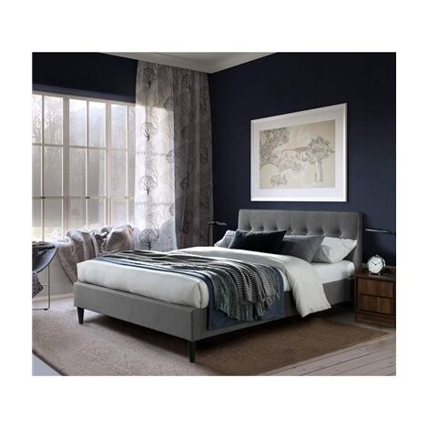 מיטה זוגית מיטת זוגית מעוצבת בריפוד בד דגם פוני 140 Home Decor&lrm; למכירה , 2 image