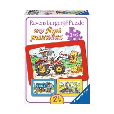 06573&lrm; Excavator, Tractor and Dump Truck Ravensburger&lrm; למכירה 