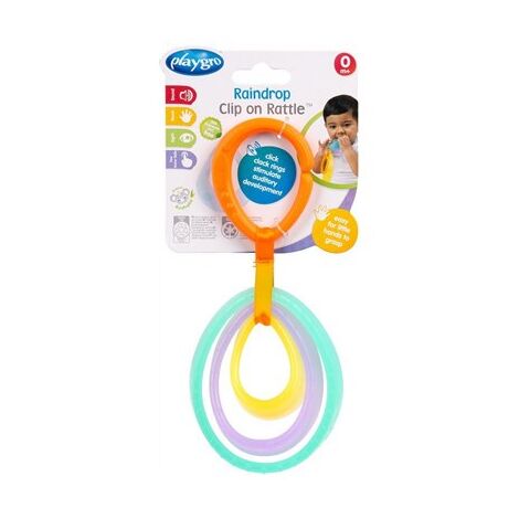 Raindrop Clip On Rattle נשכן טיפות גשם PlayGro למכירה , 2 image