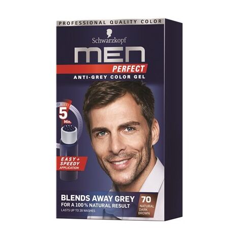 Men Perfect 70 Natural Dark Brown Schwarzkopf שוורצקופ למכירה 