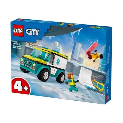 Lego לגו  60403 Emergency Ambulance and Snowboarder למכירה , 2 image
