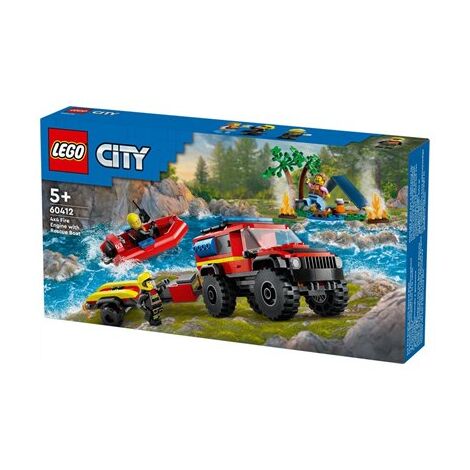 Lego לגו  60412 4x4 Fire Truck with Rescue Boat למכירה , 2 image