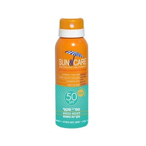 Sun&Care ספריי שקוף להגנה מקרני השמש 100 מ"ל SPF 50 למכירה 