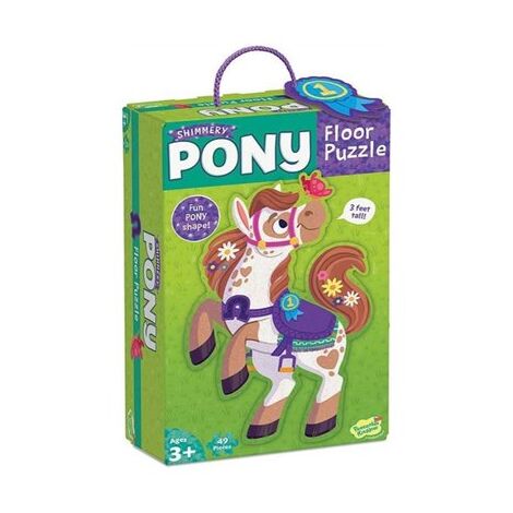 פאזל PZ53 Shimmery Pony 49 חלקים Peaceable Kingdom למכירה , 2 image
