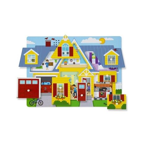 734 Around the House Sound Puzzle 8 חלקים Melissa & Doug למכירה 