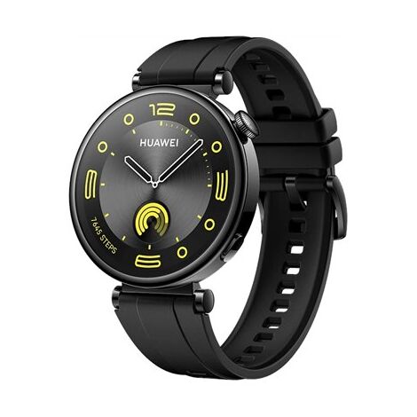 שעון חכם Huawei Watch GT 4 41mm Black Fluoroelastomer Strap וואווי למכירה 