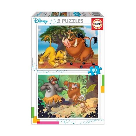 פאזל Disney Animals 2X20 18103 חלקים Educa למכירה , 2 image