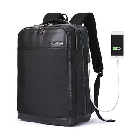 תיק גב למחשב נייד Aoking Leather Travel Backpack 15.6"&lrm; SN86610 למכירה , 2 image