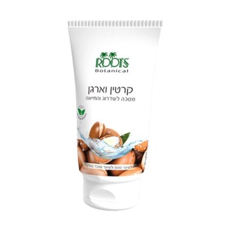Roots מסכת שיער קרטין ארגן לשיער שעבר החלקה 125 מ"ל למכירה , 2 image