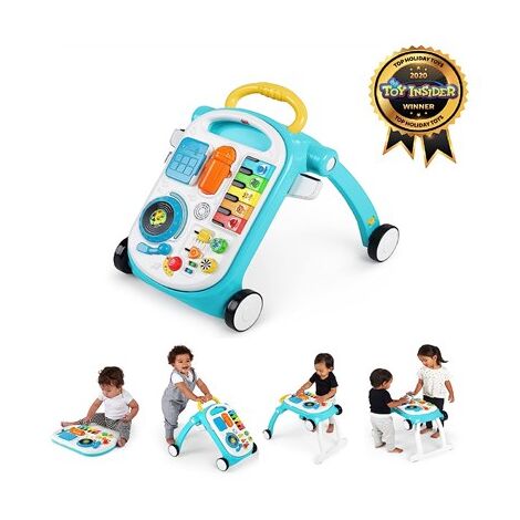 12045 Musical Mix N Roll 4-in-1 Baby Walker and Activity Table Baby Einstein למכירה 