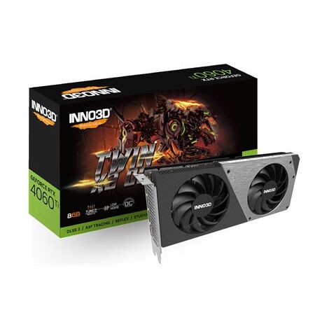 כרטיס מסך inno3D GeForce RTX 4060 Ti Twin X2 OC N406T2-08D6X-171153N למכירה , 2 image