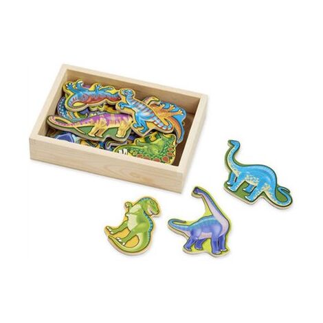 476 Wooden Dinosaur Magnets Melissa & Doug למכירה 