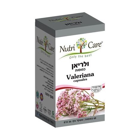 Nutri Care ולריאן 60 כמוסות למכירה 