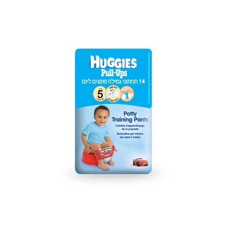 חיתולי גמילה Huggies M חיתולי גמילה פול אפס בנים לארג  14 יחידות למכירה 