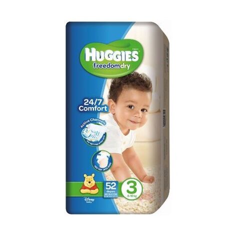 חיתולים Huggies פרידום דריי 54 יחידות מידה 3 למכירה , 2 image