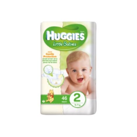 חיתולים Huggies ליטל בייביס 44 יחידות מידה 2 למכירה , 4 image