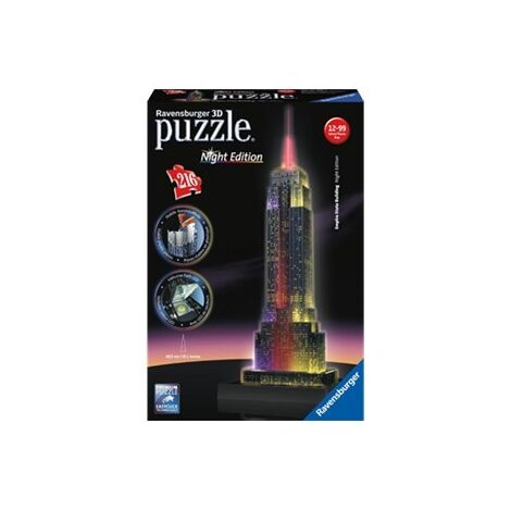 פאזל Empire State 3D Puzzle with Lights 216 חלקים Ravensburger למכירה , 3 image