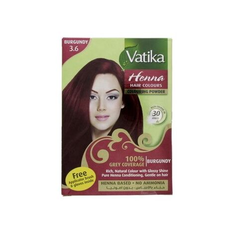 Henna Burgundy 3.6 60g Vatika למכירה 