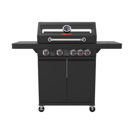 גריל  גז 34074 גריל גז 4 מבערים Caliber + כירת צד ומדף מתקפל אמגזית  אמגזית amgazit למכירה 