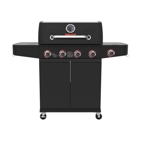 גריל  גז 34078 גריל גז 4 מבערים Black torch + כירת צד אמגזית  אמגזית amgazit למכירה , 2 image