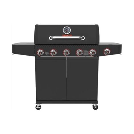 גריל  גז 34079 גריל גז 5 מבערים Black torch + כירת צד אמגזית  אמגזית amgazit למכירה , 2 image