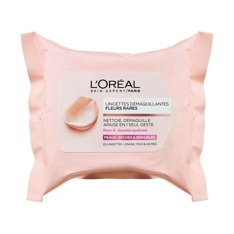 מגבונים loreal סאבליים פרש לניקוי לעור פנים רגיל עד מעורב 25 יחידות למכירה 