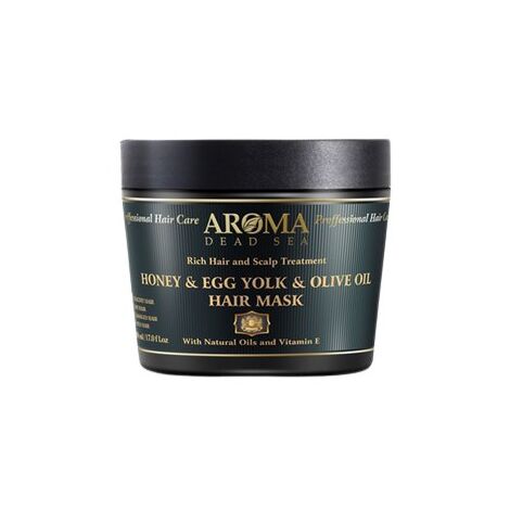 Aroma Dead Sea מסכת דבש, חלמונים ושמן זית לשיער 600 מ"ל למכירה , 2 image