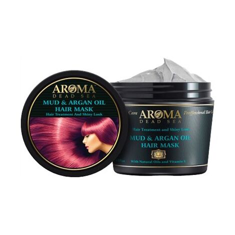 Aroma Dead Sea מסכת שיער מועשרת בשמן מרוקאי 500 מ"ל למכירה 