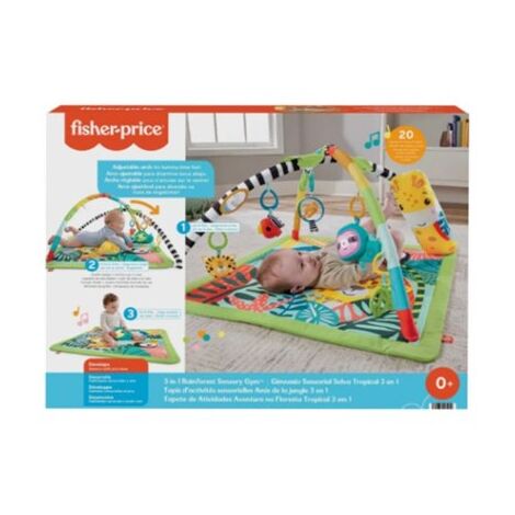 אוניברסיטה HJW08 3 In 1 Rainforest Sensory Gym Fisher Price פישר פרייס למכירה 