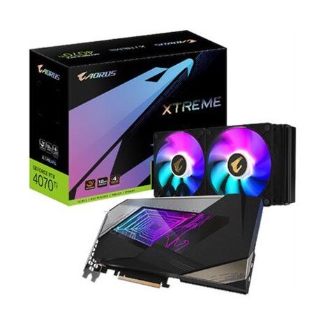 כרטיס מסך Gigabyte GeForce RTX4070 Ti Xtreme Waterforce GV-N407TAORUSX W-12GD למכירה , 2 image