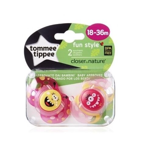 Tommee tippee לגילאי 18-36 חודשים Fun Soother למכירה 