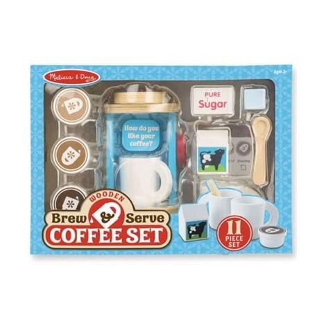Melissa & Doug 9842 Wooden Brew & Serve Coffee Set למכירה , 2 image