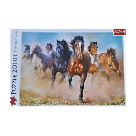 פאזל Galloping herd of horses 2000 27098 חלקים Trefl למכירה , 2 image
