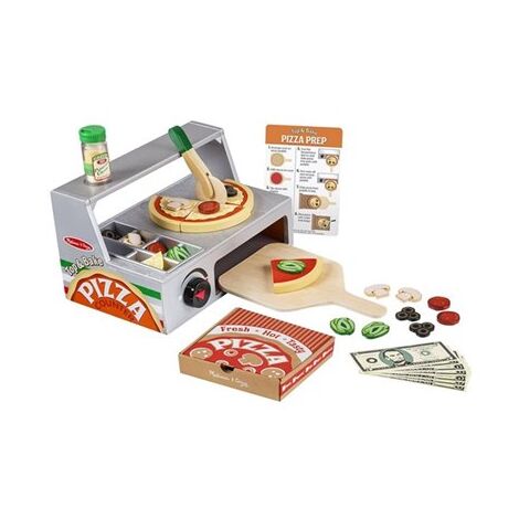 Melissa & Doug 9465 Top & Bake Pizza Counter - Wooden Play Food למכירה , 2 image