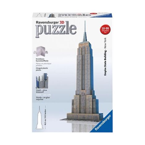 פאזל Empire State Building 3D Puzzle 216 12553 חלקים Ravensburger למכירה , 2 image