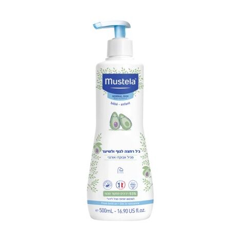 Gentle Cleansing Gel Hair & Body 500ml Mustela למכירה 