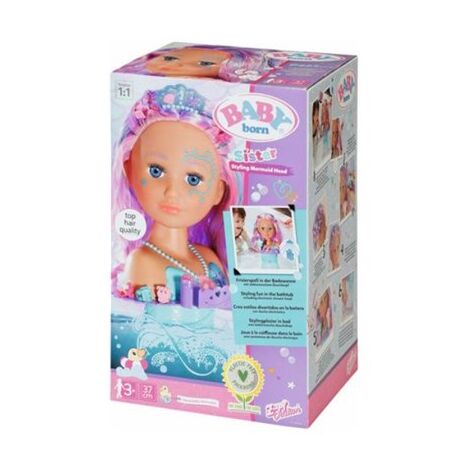 BabyBorn 830550 835364 Sister Styling Mermaid Head למכירה , 2 image