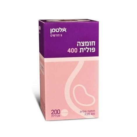 ויטמין Altman Vitamin B9 400 mkg 200 Cap אלטמן למכירה 