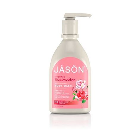 סבון jason-personalcare Satin Shower Body Wash Invigorating Rosewater 887ml למכירה 