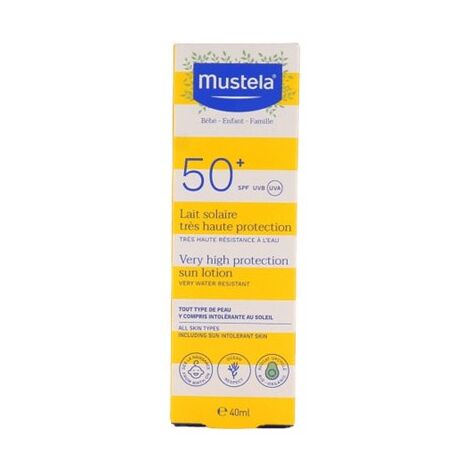 Mustela תחליב להגנה גבוהה מאוד מהשמש +SPF50 לתינוקות וילדים 40 מ"ל למכירה , 4 image